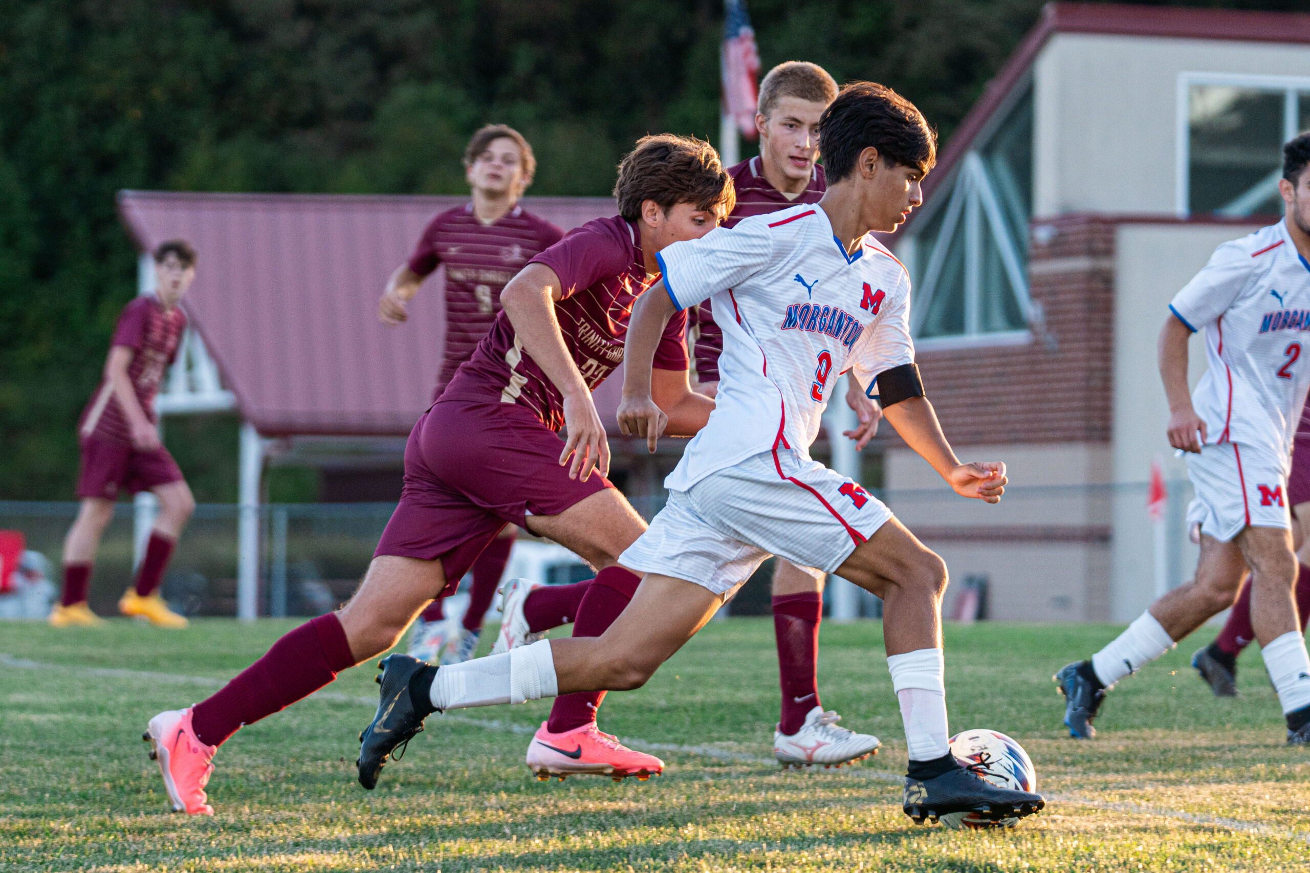 Morgantown High boys' soccer team takes down Trinity 5-0